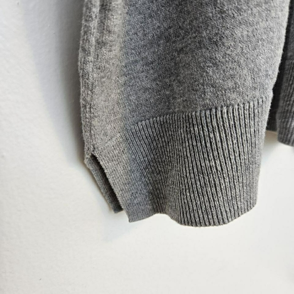 GAP Crewneck Sweater in Gray with Red and Yellow Accents - Picture 3 of 7